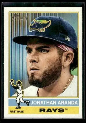 2025 Topps Heritage Jonathan Aranda #530 Tampa Bay Rays