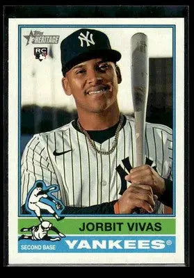 2025 Topps Heritage Jorbit Vivas #678 RC New York Yankees