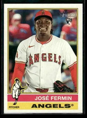 2025 Topps Heritage José Fermin #526 RC Los Angeles Angels