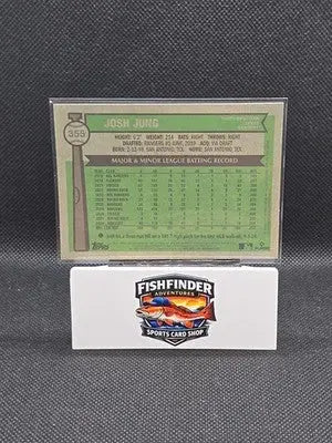 2025 Topps Heritage - Josh Jung #355 Chrome Pink Sparkle Refractor - Baseball Card Single