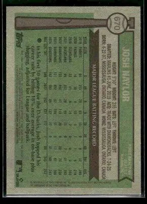 2025 Topps Heritage Josh Naylor #670 Seattle Mariners - Baseball Card Single