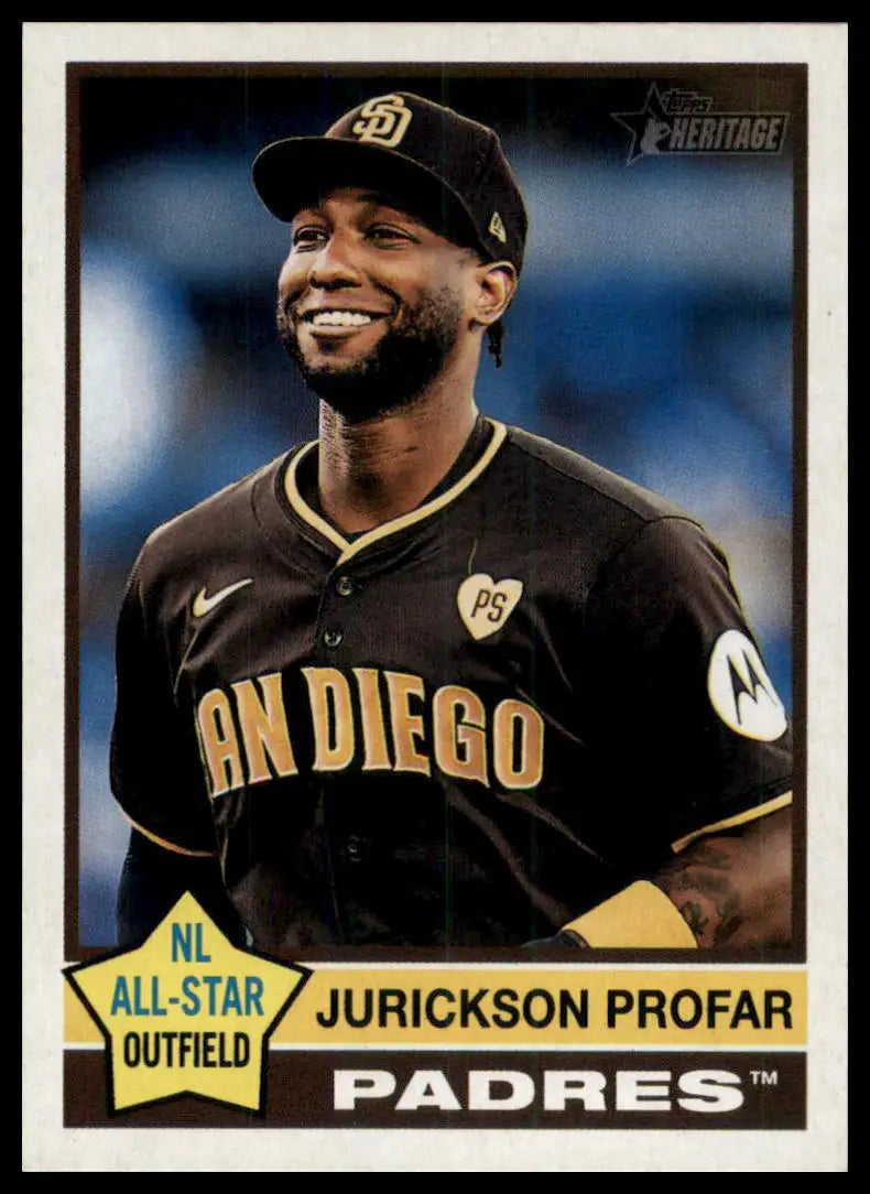 2025 Topps Heritage Jurickson Profar 370 San Diego Padres NM - Baseball Card Single