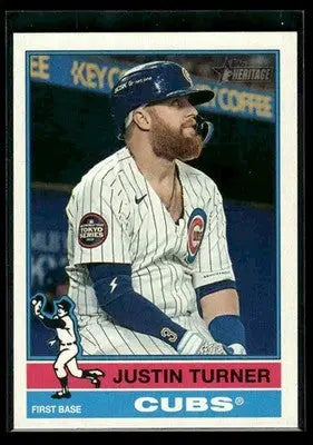 2025 Topps Heritage Justin Turner #615 Chicago Cubs