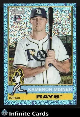2025 Topps Heritage KAMERON MISNER #579 Light Blue Sparkle Tampa Bay Rays RC