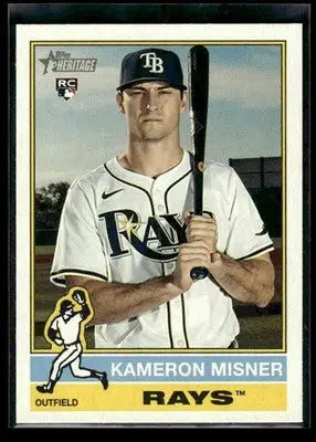 2025 Topps Heritage Kameron Misner #579 RC Tampa Bay Rays