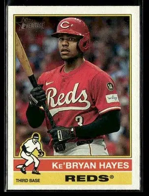 2025 Topps Heritage Ke’Bryan Hayes #580 Cincinnati Reds