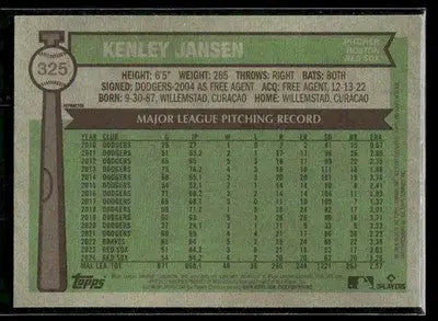 2025 Topps Heritage Kenley Jansen #325 Chrome Refractor Boston Red Sox