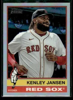 2025 Topps Heritage Kenley Jansen #325 Chrome Refractor Boston Red Sox