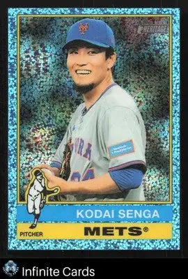2025 Topps Heritage KODAI SENGA #708 Blue Sparkle Mets