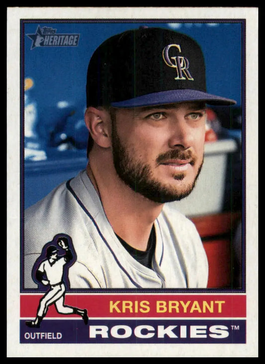 2025 Topps Heritage Kris Bryant 20 Colorado Rockies NM - Baseball Card Single