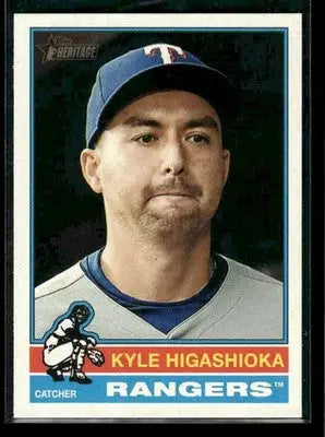 2025 Topps Heritage Kyle Higashioka #638 Texas Rangers