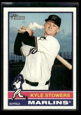 2025 Topps Heritage Kyle Stowers #620 Miami Marlins