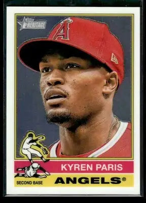 2025 Topps Heritage Kyren Paris #528 Chrome Los Angeles Angels