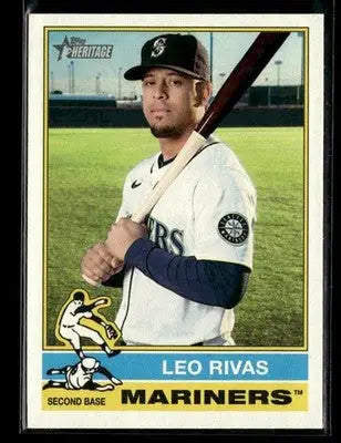 2025 Topps Heritage Leo Rivas #634 Seattle Mariners