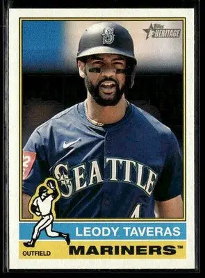 2025 Topps Heritage Leody Taveras #627 Seattle Mariners