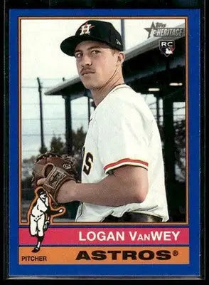 2025 Topps Heritage Logan VanWey #652 Dark Blue Border RC Houston Astros