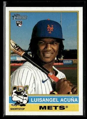 2025 Topps Heritage Luisangel Acuña #274 RC New York Mets