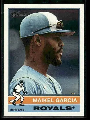 2025 Topps Heritage Maikel Garcia #680 Kansas City Royals