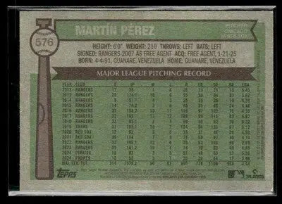 2025 Topps Heritage Martín Pérez #576 Chicago White Sox