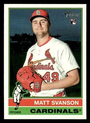 2025 Topps Heritage Matt Svanson #523 RC St. Louis Cardinals - Baseball Card Single