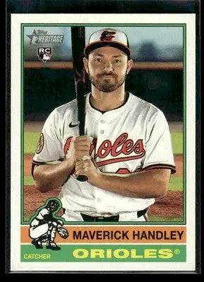 2025 Topps Heritage Maverick Handley #582 RC Baltimore Orioles