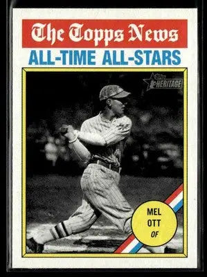 2025 Topps Heritage Mel Ott #348 New York Giants