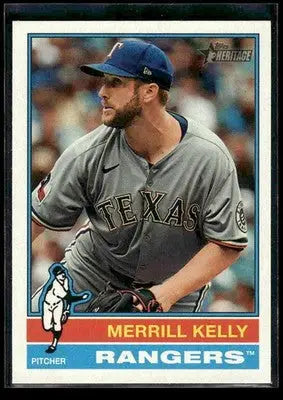 2025 Topps Heritage Merrill Kelly #514 Texas Rangers