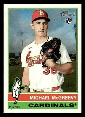 2025 Topps Heritage Michael McGreevy #585 RC St. Louis Cardinals - Baseball Card Single