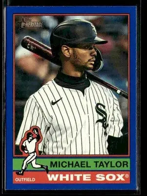 2025 Topps Heritage Michael Taylor #669 Dark Blue Border Chicago White Sox - Baseball Card Single