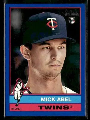 2025 Topps Heritage Mick Abel #622 Dark Blue Border RC Minnesota Twins