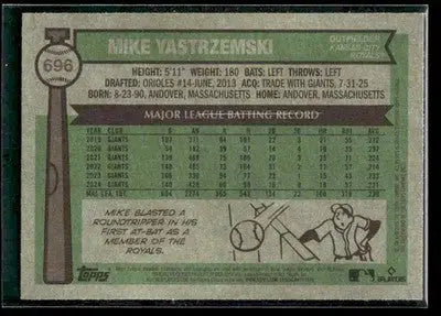 2025 Topps Heritage Mike Yastrzemski #696 Kansas City Royals