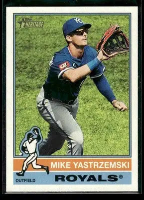 2025 Topps Heritage Mike Yastrzemski #696 Kansas City Royals