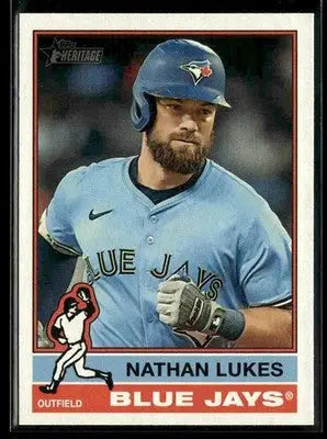 2025 Topps Heritage Nathan Lukes #601 Toronto Blue Jays - Baseball Card Single