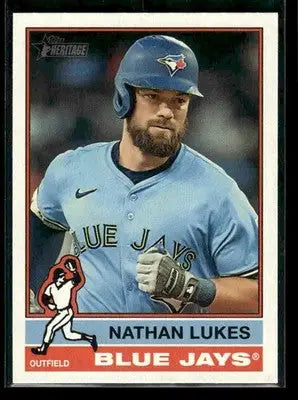 2025 Topps Heritage Nathan Lukes #601 Toronto Blue Jays