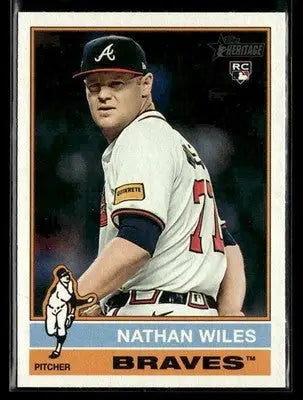 2025 Topps Heritage Nathan Wiles #642 RC Atlanta Braves