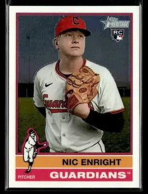 2025 Topps Heritage Nic Enright #562 Chrome RC Cleveland Guardians