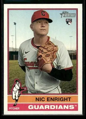 2025 Topps Heritage Nic Enright #562 RC Cleveland Guardians