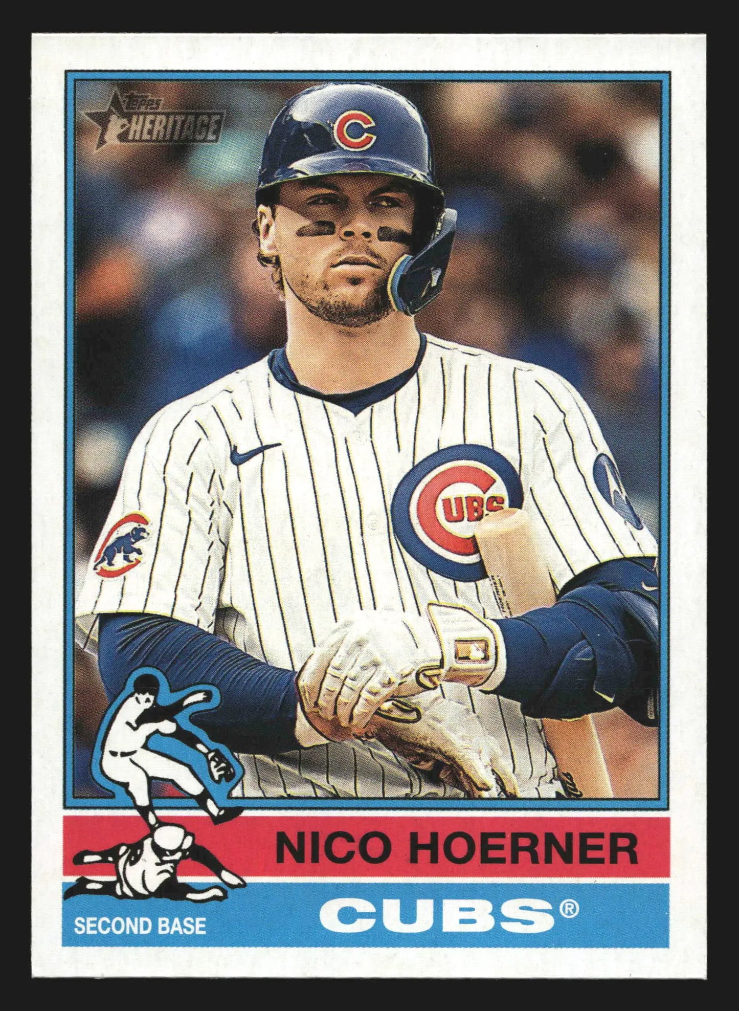 2025 Topps Heritage Nico Hoerner #52 Chicago Cubs - Baseball Card Single