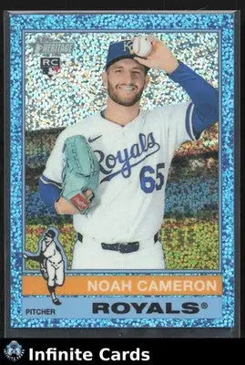 2025 Topps Heritage NOAH CAMERON #625 Light Blue Sparkle Refr Royals RC