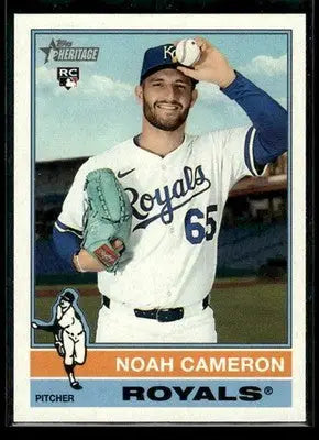 2025 Topps Heritage Noah Cameron #625 RC Kansas City Royals
