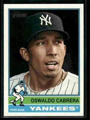 2025 Topps Heritage Oswaldo Cabrera #534 New York Yankees