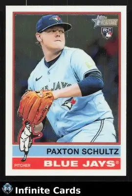 2025 Topps Heritage PAXTON SCHULTZ #590 Chrome RC Toronto Blue Jays RC