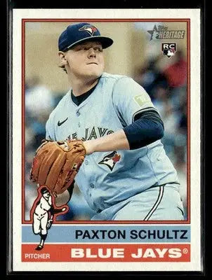 2025 Topps Heritage Paxton Schultz #590 RC Toronto Blue Jays
