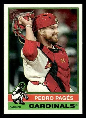 2025 Topps Heritage Pedro Pagés #524 St. Louis Cardinals - Baseball Card Single