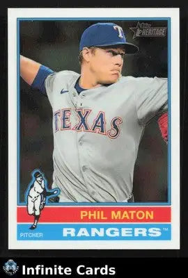 2025 Topps Heritage PHIL MATON #567 Chrome [Base] Texas Rangers