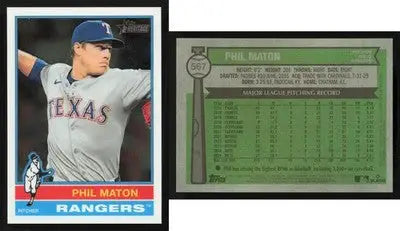2025 Topps Heritage PHIL MATON #567 Chrome [Base] Texas Rangers