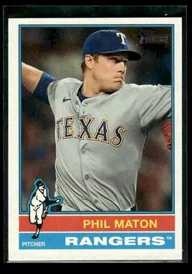 2025 Topps Heritage Phil Maton #567 Texas Rangers