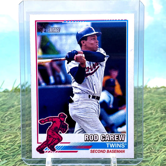 2025 Topps Heritage Redefined Rod Carew baseball card Minnesota Twins collectible