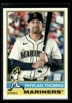 2025 Topps Heritage Rhylan Thomas #543 RC Seattle Mariners