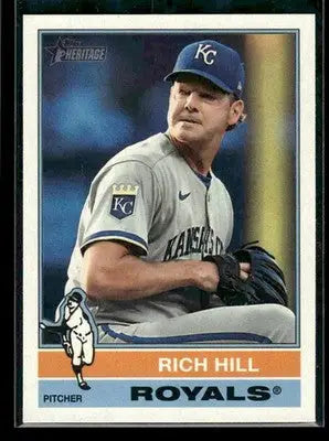 2025 Topps Heritage Rich Hill #593 Kansas City Royals